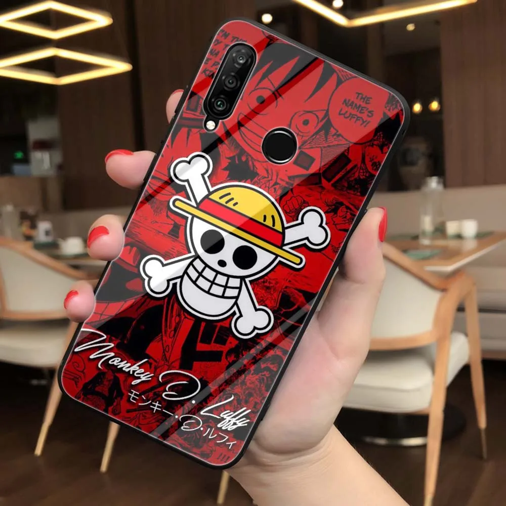TG1 Lavaza one piece Luffy мягкий чехол из закаленного стекла для huawei Honor 8x9 mate 20 P10 P20 P30 Lite Pro P Smart Cover - Цвет: TG1