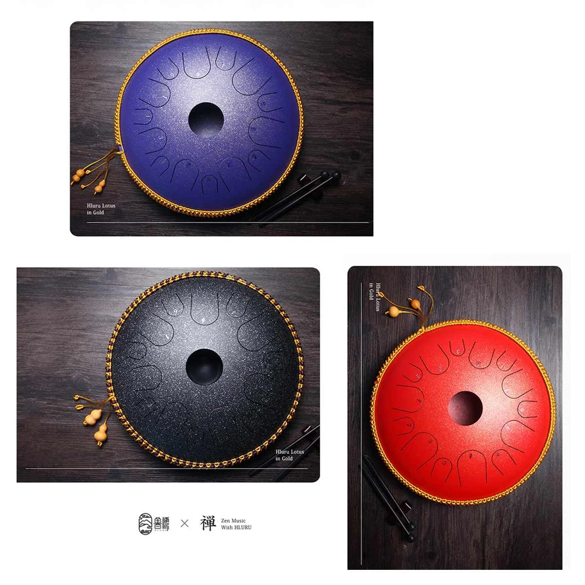 Модернизированный 14 дюймов Профессиональный 14 нот Handpan барабаны латунь Handrum+ сумка для переноски ручного барабана перкуссионные Музыкальные инструменты подарки