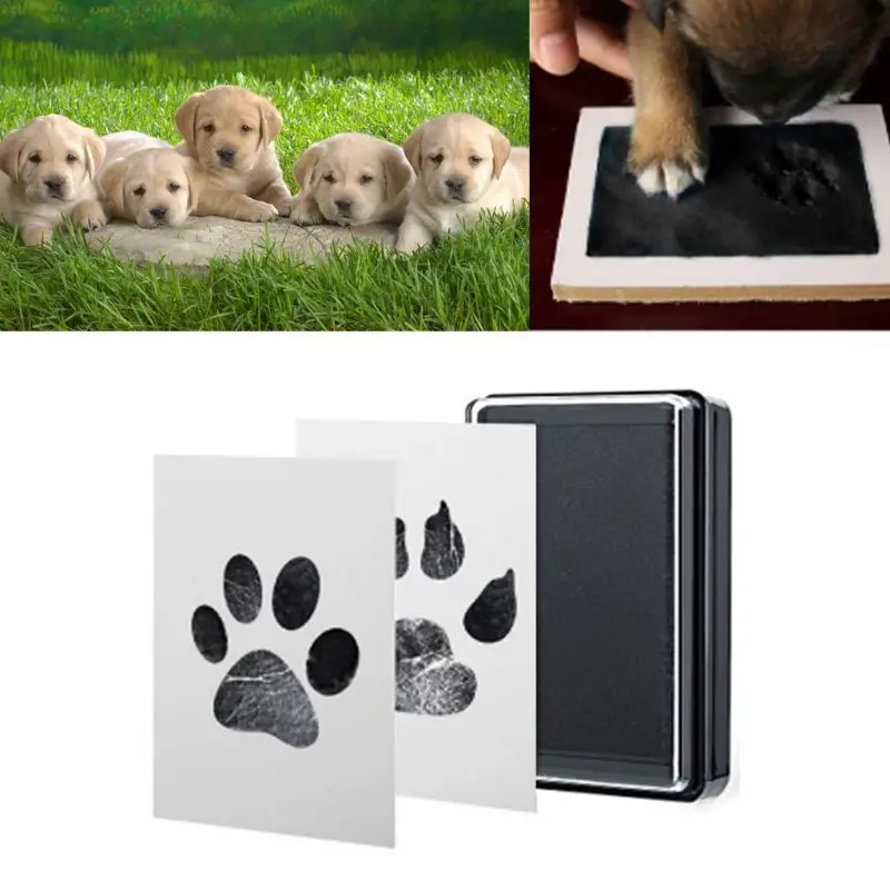 Kits de almohadillas de tinta para huellas de bebé, huella de perro o gato, recuerdo seguro, no tóxico, regalos