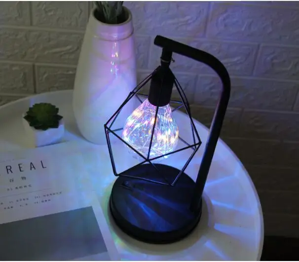 Battery/USB style Led Night Lights Lamp Vintage Creative Decoration Bar Desk Table Lamps Festival Atmosphere Lights