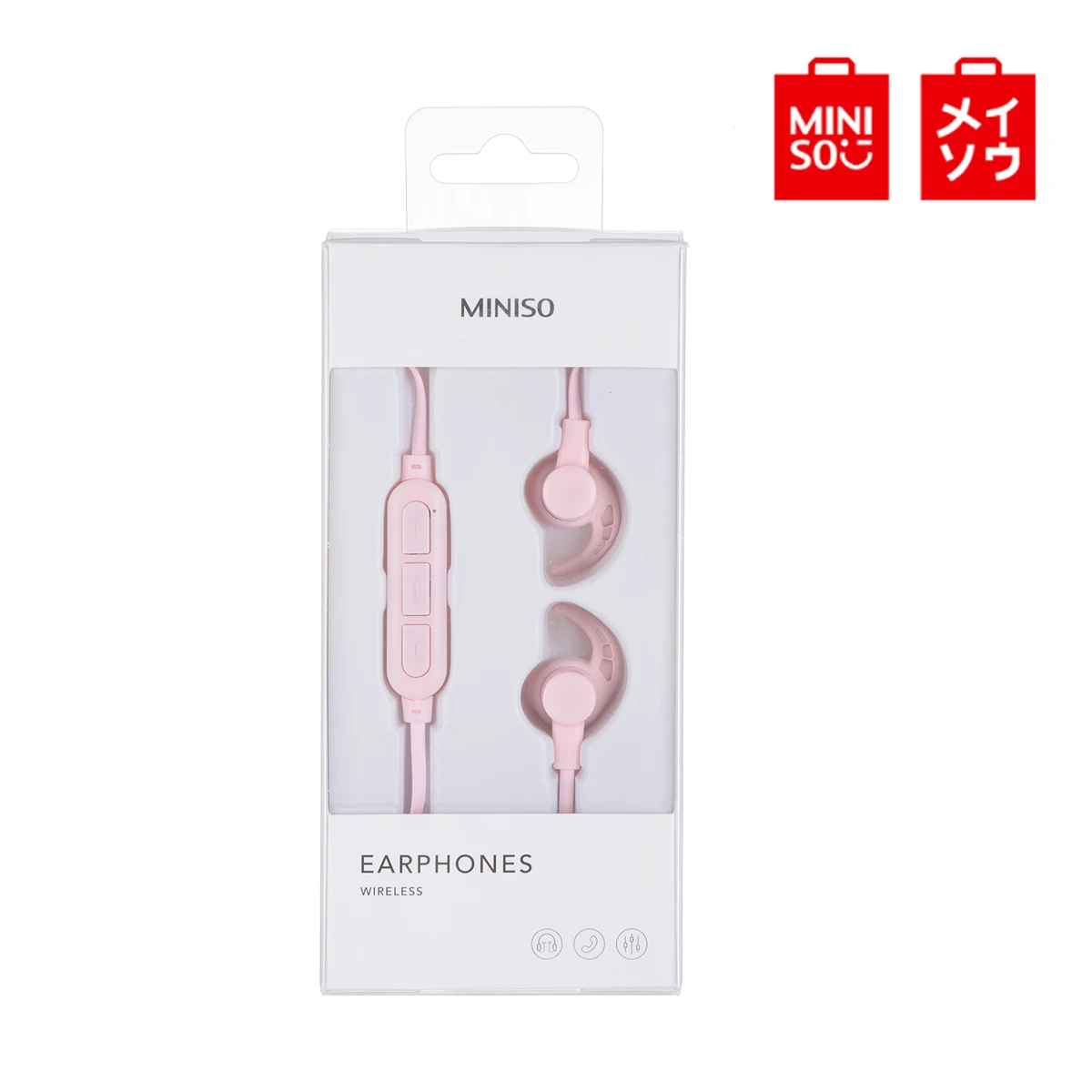 MINISO BT307 магнитные беспроводные наушники Bluetooth наушники стерео наушники Спортивная гарнитура Concision стиль для телефонов - Цвет: Розовый