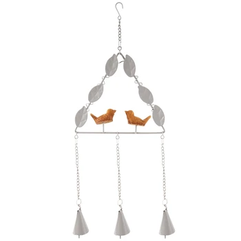 

BEAU-Birdies Creative Handmade Metal Bell Chimes Ornaments Hanging Wrought Iron Creative Home Furnishing