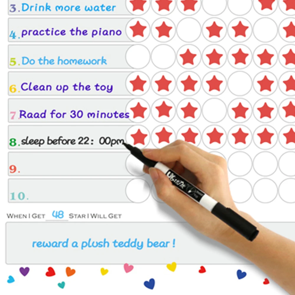 Белая доска еженедельник Магнит на Холодильник Магнитная Таблица наград
