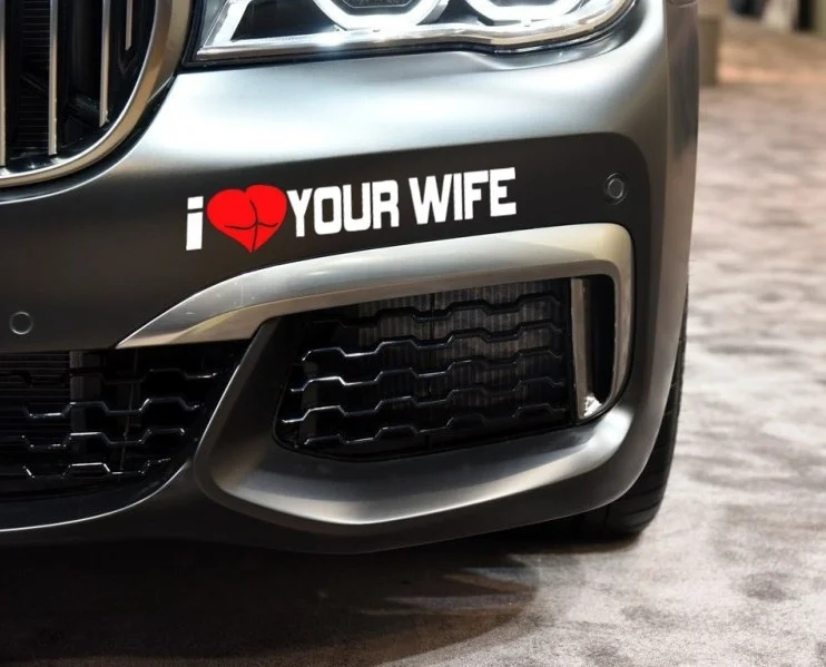 Я Сердце вашего наклейка WiFi любовь попа девушка Чит Забавный JDM окна грузовика, бампера Jew106