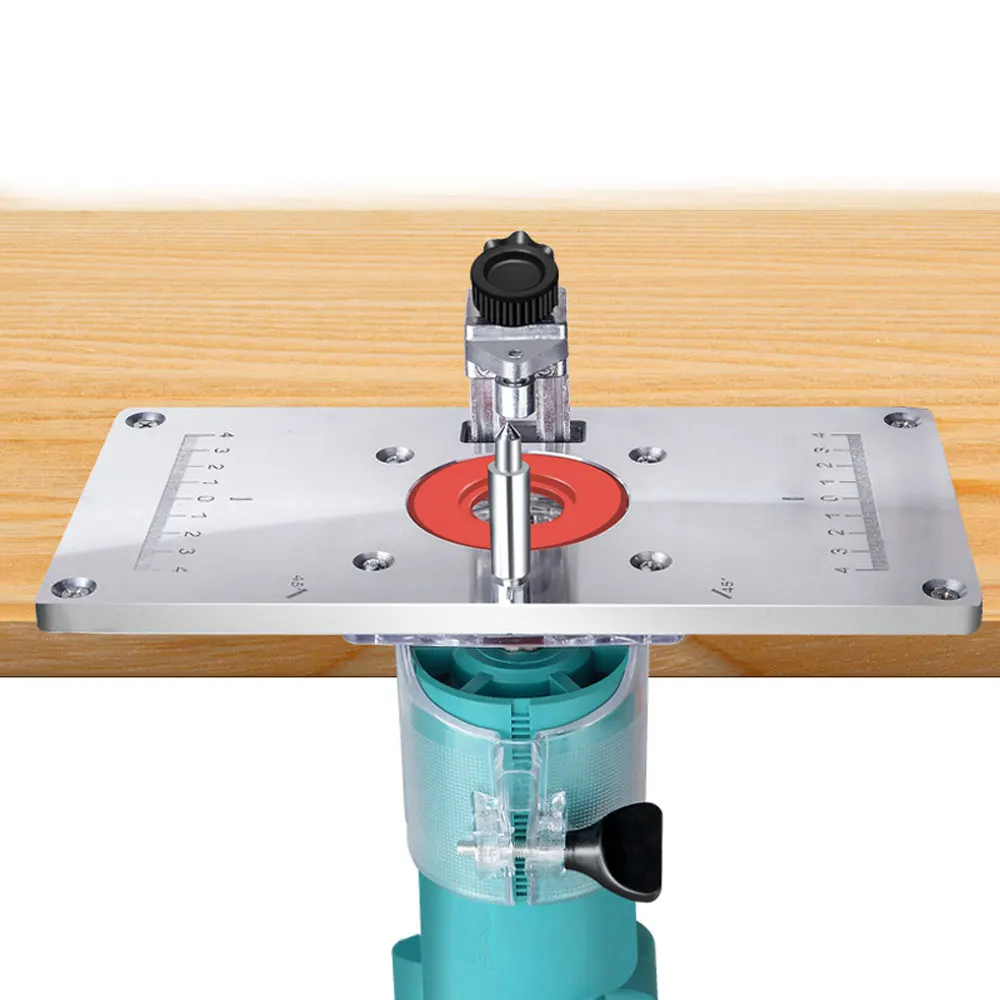 Router Table Plate Trimming Machine Engraving Router Board Engraving Flip Board Aluminum Router Table Insert Board for Makita