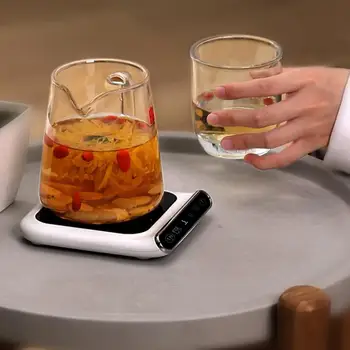 

New Coffee Mug Cup Warmer for Home Office Milk Tea Water Heating Pad USB Charging 3 Constant-temperatures enjoy Best Gift Idea