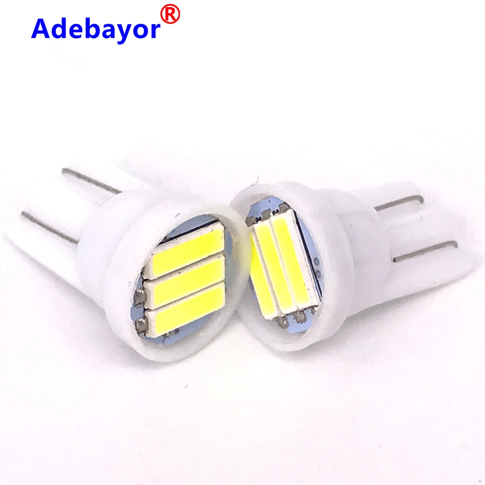 2000 шт. авто светодиодный светильник лампа w5w 194 T10 3 светодиодный SMD 7020 t10 3smd Клин автомобильные лампы белого цвета