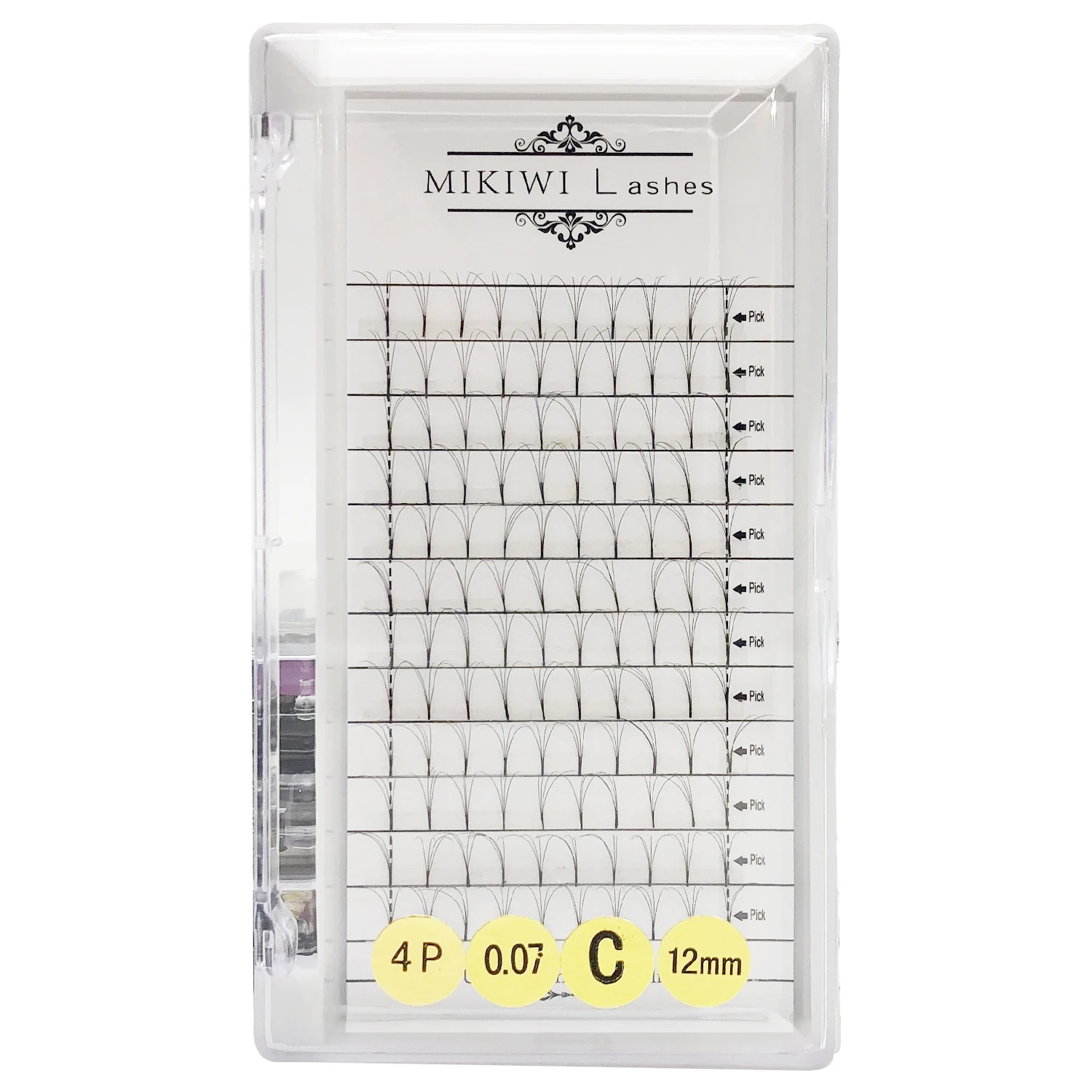 

MIKIWI russian volume lashes natural eyelashes fans 3d false mink lashes 12Rows root tape lash extensions eyelash
