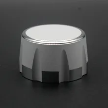 Алюминиевая ручка потенциометра аудио регулятор громкости Ручка кодировщика 35X20 мм-серебро