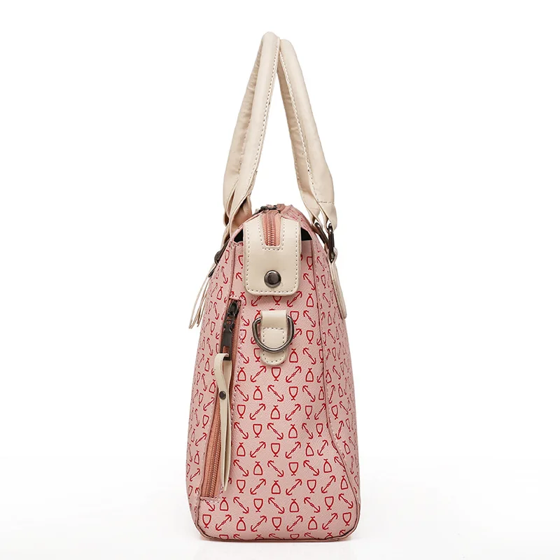 

2017 New Style WOMEN'S Bag Versitile Fashion Printed Four-piece Bedding Set Women's Bag Arrowhead Mother And Child Bag Shoulder