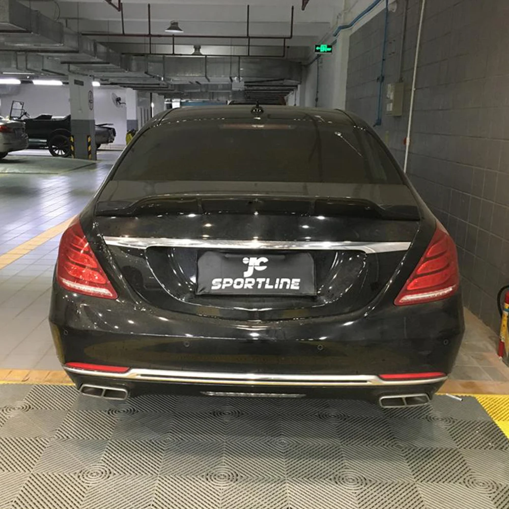 Задний спойлер для Mercedes-Benz S Class W222 седан- корпус из углеродного волокна загрузки губ