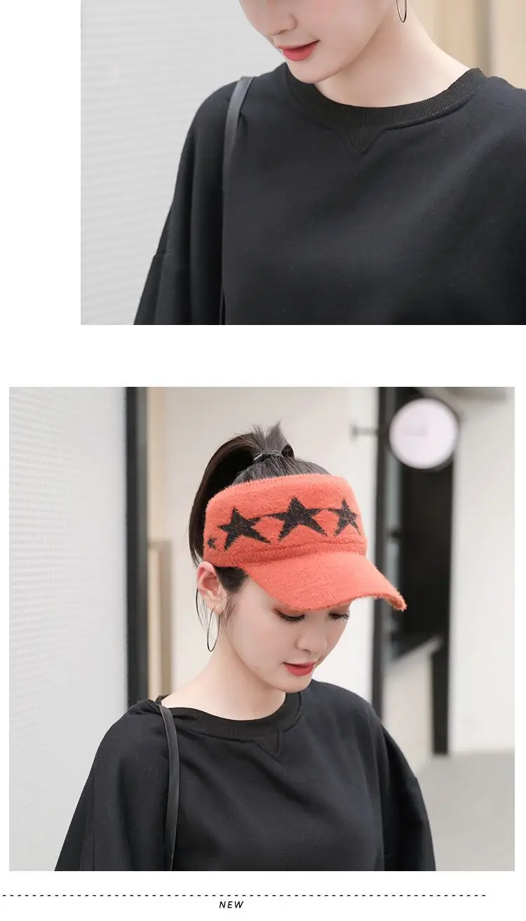 Fashion Empty Top Hats for Winter Knitted Hat Women Striped Thicken Ladies Cold Beanies Warm Cap Bonnet Femme Baseball caps