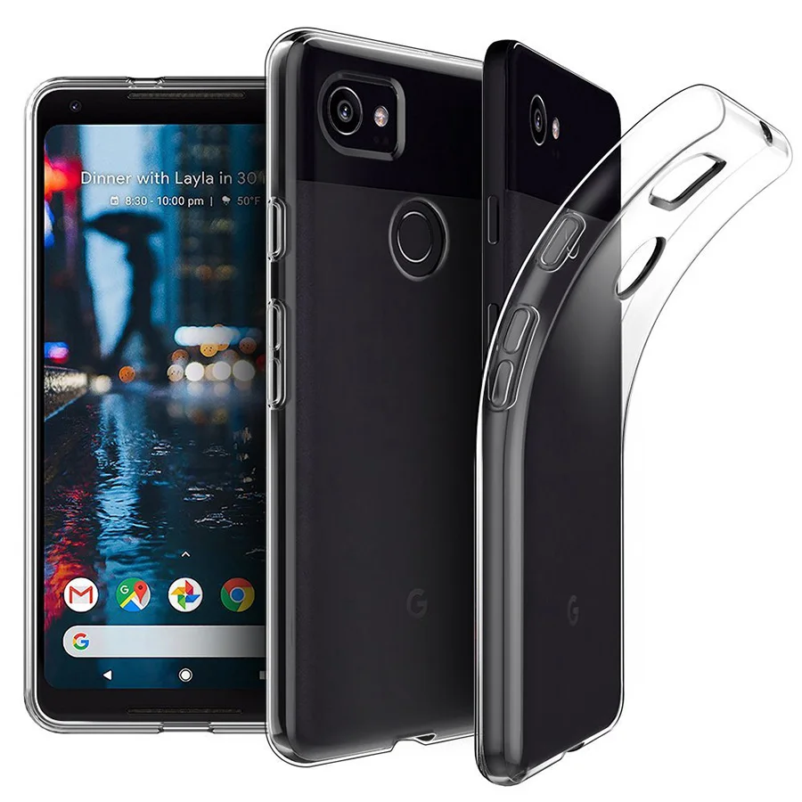 Мягкий силиконовый чехол для Google Pixel 3a XL из мягкого ТПУ противоударный Прозрачный