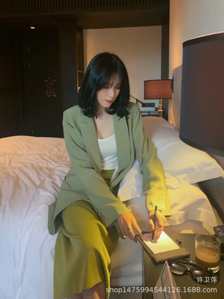 

Light Luxury Elegant Ninth Sleeve Suit Women's Versatile Elegant Medium-length Thin Slimming High-End Coat Tops