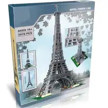 17002 City Street 3478pcs The Eiffel Tower Model Building Assembling Brick Toys Compatible 10181 birthday gifts toy gifts