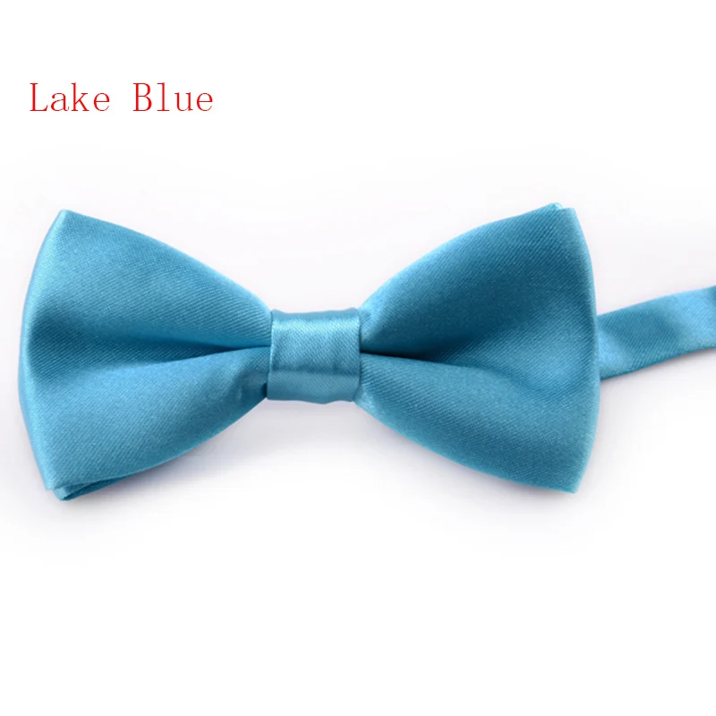 ZY-ET-Lake blue Детский Одноцветный галстук-бабочка, Свадебный галстук-бабочка, Noeud Papillon, для мальчиков и девочек, полиэстер, шелк, Pajaritas, галстук-бабочка, женский, мужской галстук - Цвет: ZY-ET-Lake blue