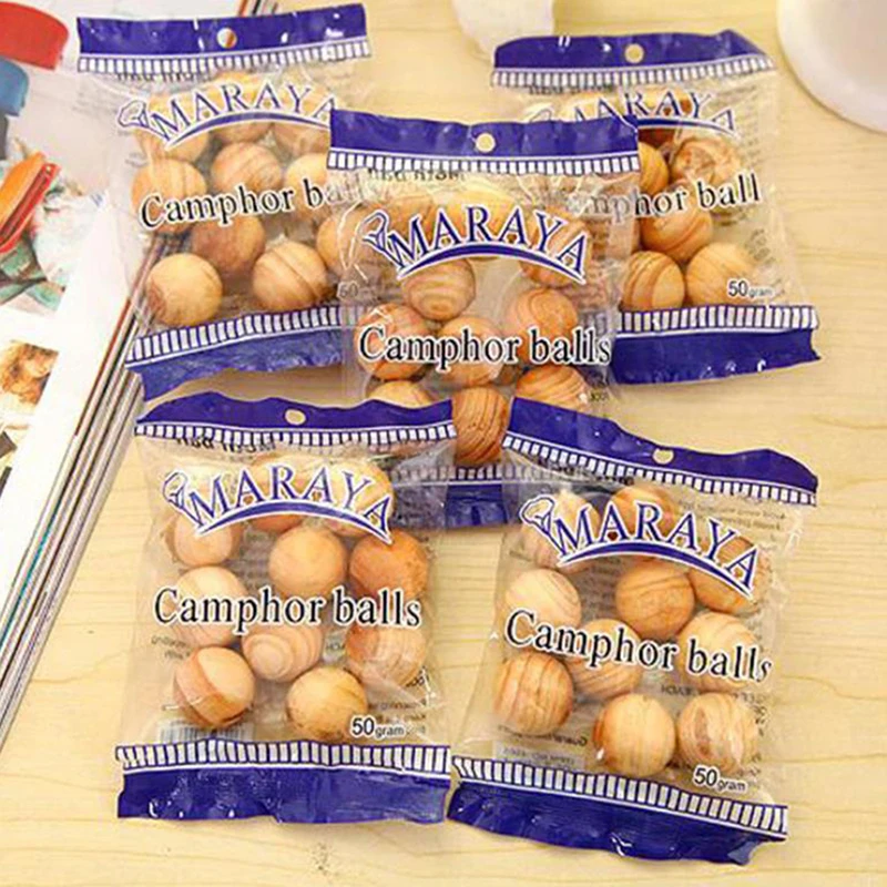 10Pcs Wardrobe Wooden Mothballs Repellent Moistureproof Fragrant Wood Balls Pest Control For Anti-mold Insect Repellent