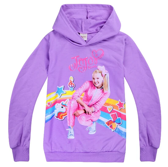 От 4 до 12 лет JOJO Siwa куртка пальто модные цветочные толстовки для девочек куртки тонкая верхняя одежда толстовки для девочек детская одежда для девочек - Цвет: Красный