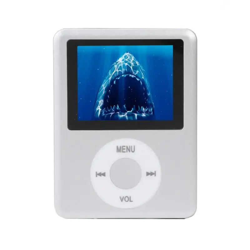 1,8 дюймов мини MP3 MP4 музыкальный плеер ЖК-экран металлический корпус MP4 плеер Поддержка TF карты электронная книга чтение FM радио - Цвет: Серебристый