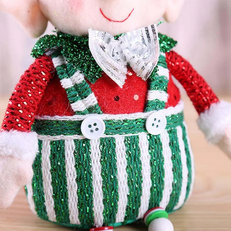 Christmas Xmas Tree Decoration Hanging Ornaments Long-Legged Elf Christmas Doll Elf Extendable Legs Gift Dolls for Home Decor