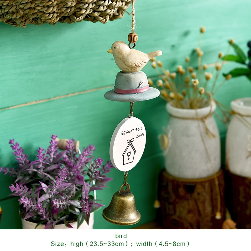 DIY Totoro wind chime, детское украшение для дома, милая Девичья комната, украшение для дома, колокольчик, подвеска, подарок на день рождения, смола, животный колокольчик s