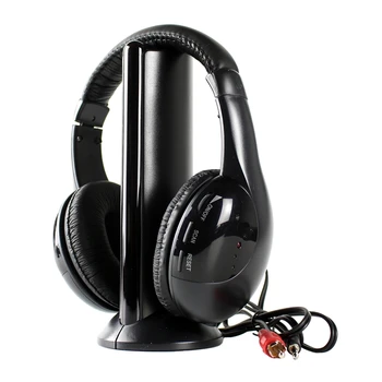 

Head Radio Wireless Headset with Transmitter Base 5 in 1 TV TV Computer Wireless Headset Mh2001