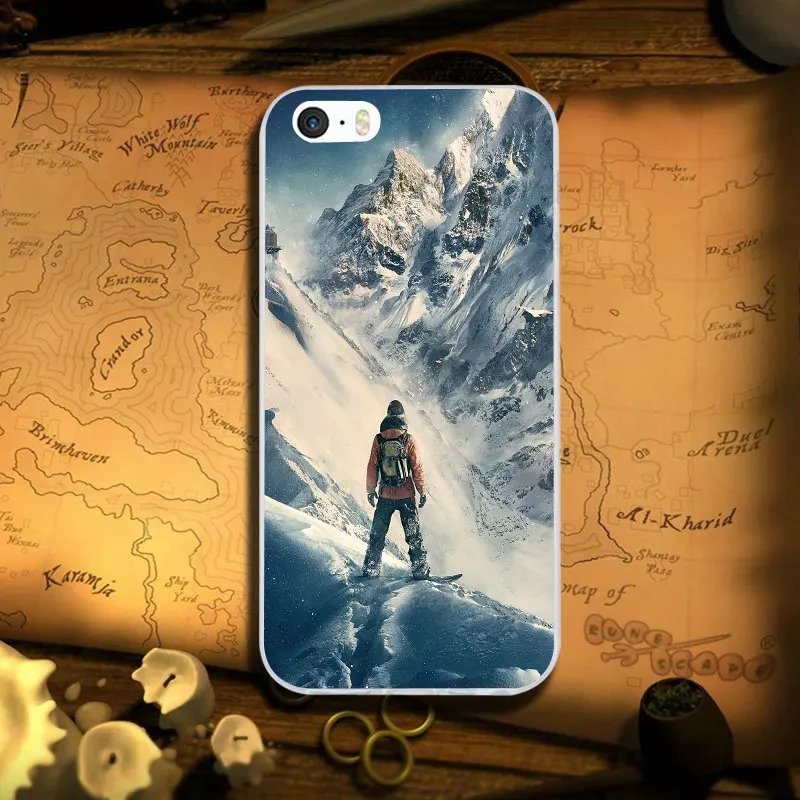 Мягкие чехлы из ТПУ для телефона чехол для iPhone 8 7 6 6S Plus X XR XS Max 10 5 5S SE 5C 4 4s Coque сумки Снежный или лыжный спорт Сноубординг