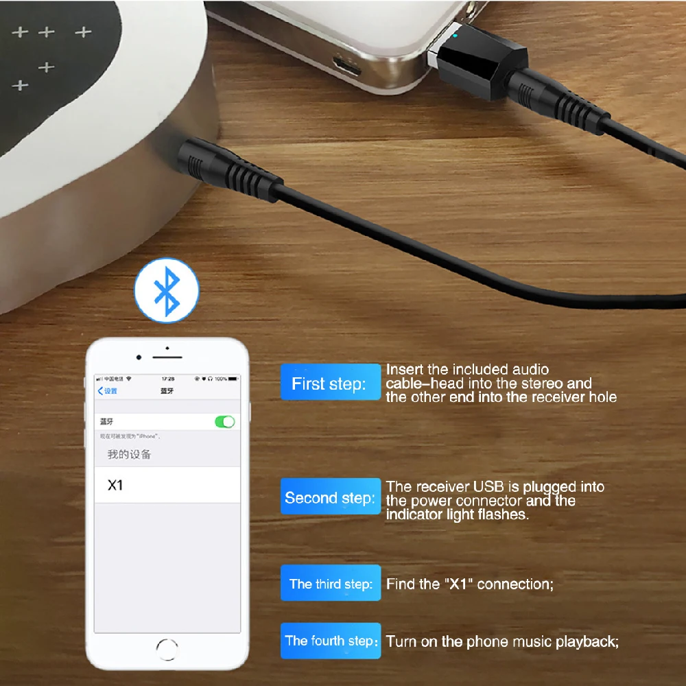 Мини Bluetooth аудио AUX Автомобильный приемник адаптер для Toyota Corolla Avensis Yaris CHR для KIA Rio K3 K5 KX5 Focus Cruze Golf Polo