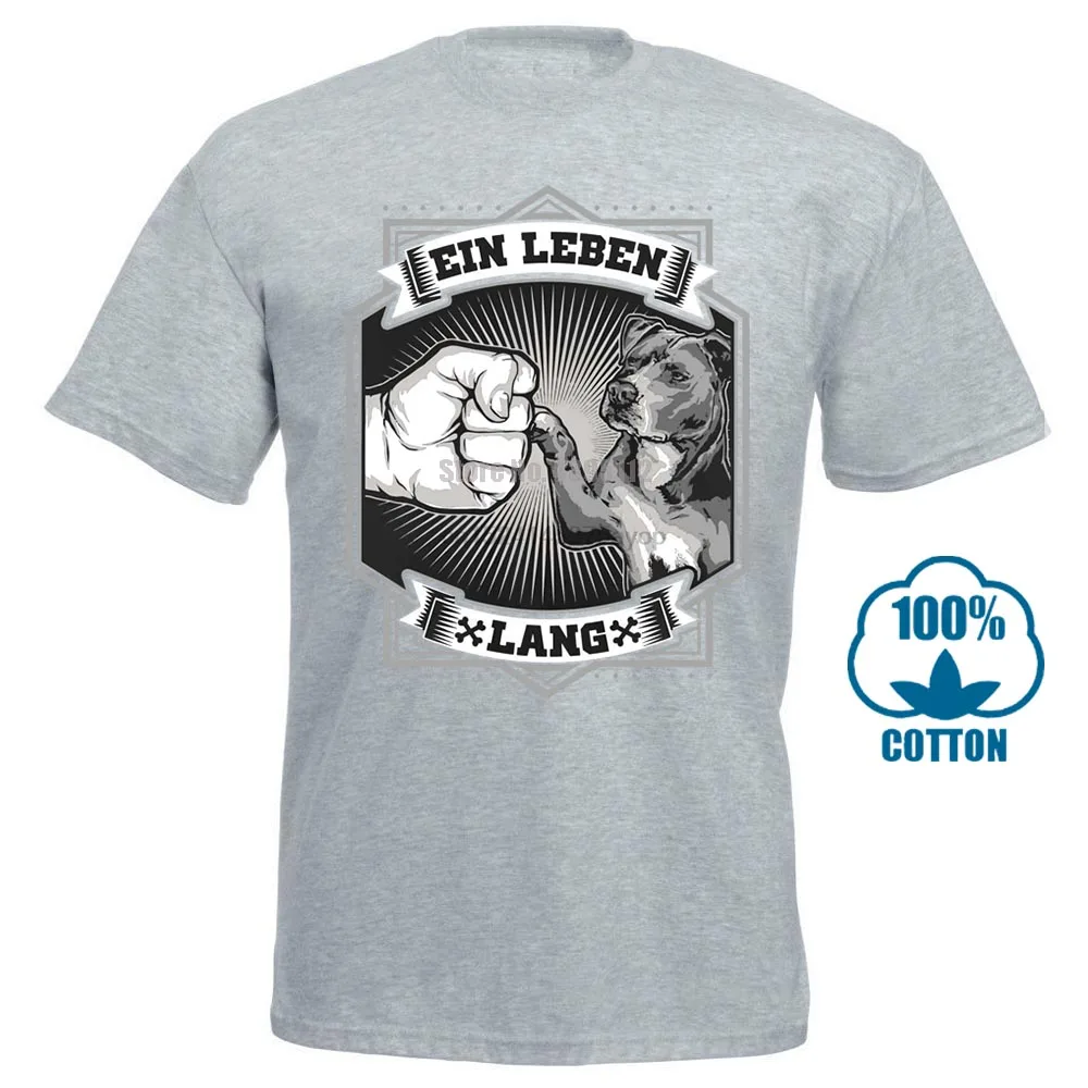 Серый Футболка американский стаффордширский терьер Шварц Размеры s m l Xl Xxl 3Xl футболка с принтом короткий рукав Повседневная О образным вырезом хлопок - Цвет: Серый