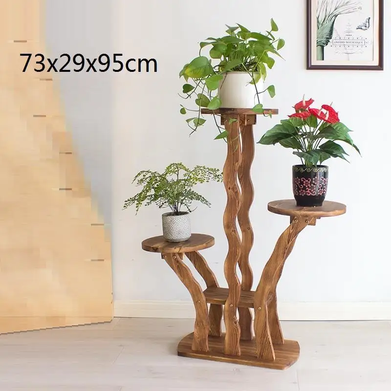Estanteria Para Plantas Rak Bunga Saksi Standi деревянные полки для Stojak Na Kwiaty открытый Dekoration Полка Подставка для цветов - Цвет: Number 4