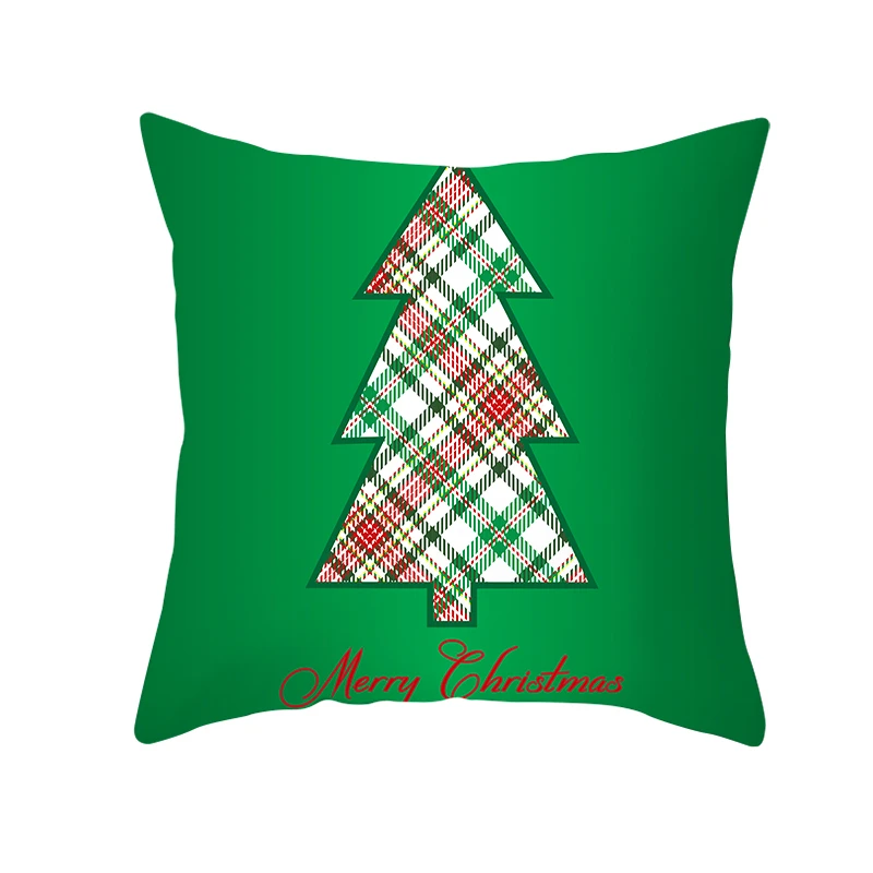 Fuwatacchi Рождественский Стильный чехол для подушки зеленая наволочка полиэстер домашний диван декоративные подушки для стульев елочные украшения