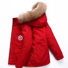 Высокое качество пуховик согреться для мужчин зимняя толстая зимняя парка пальто Камуфляж белый черный утка хороший поп Мода