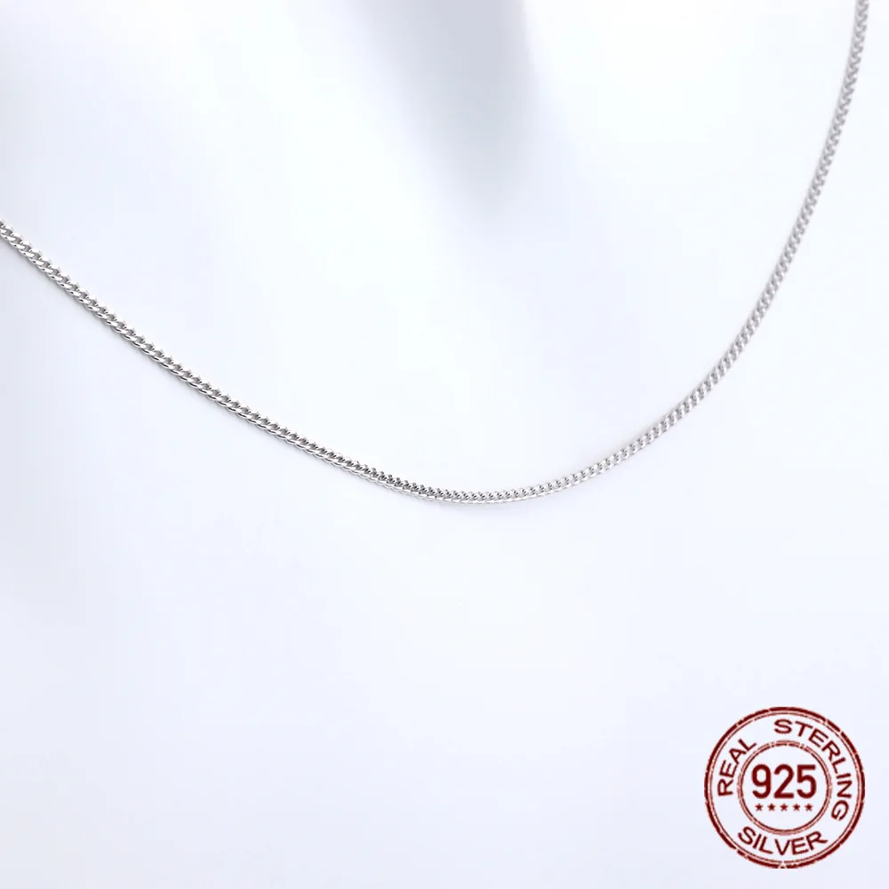 Ожерелье из чистого серебра 2020 пробы боковая цепочка натурального ювелирные