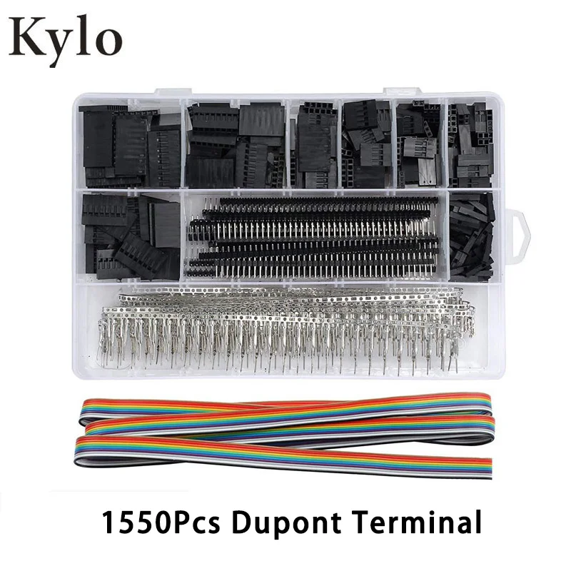 1550PCS 1550 шт. терминал dupont для SN-28B Обжимные Щипцы клещи терминал наконечник инструмент для обжимки ручной инструмент набор клемм зажим набор инструментов - Цвет: 1550PCS