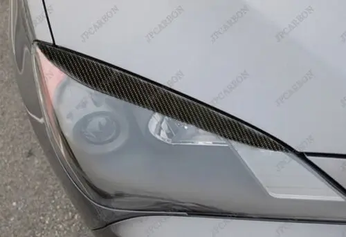 Натуральная карбоновая фара веки брови для 2009-2011 Hyundai Genesis Coupe
