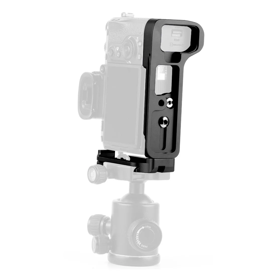 Алюминиевый A9 A7R3 Pro вертикальный QR L Тип пластины кронштейн штатив БЫСТРОРАЗЪЕМНАЯ Ручка Набор для sony A9/A7R3/A7M3