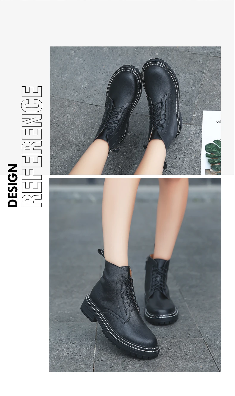 New Woman Shoes Leather Women's New Martin Boots In Autumn and Winter Winter Boots Women Women Boots Outdoor Boots