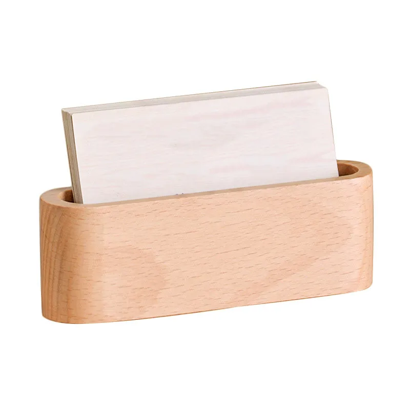 Держатель для визитных карточек и держатель заметок карт деревянный Настольный