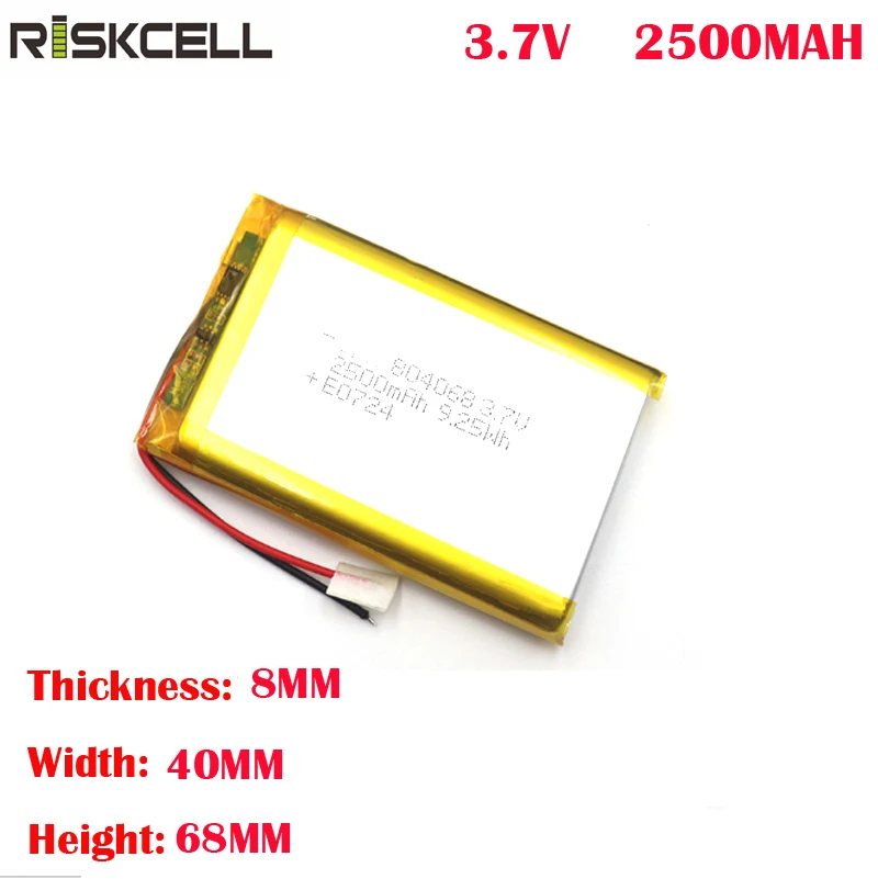 804068 3000mah lipo аккумулятор 3,7 v для мобильных телефонов