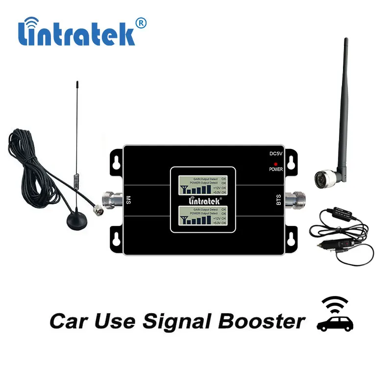 Lintratek автомобильное использование 2G 3g CDMA 850 1800MHz усилитель сигнала мобильного телефона 4g egsm 850MHz 2100 усилитель сигнала ретранслятор мобильного телефона s4