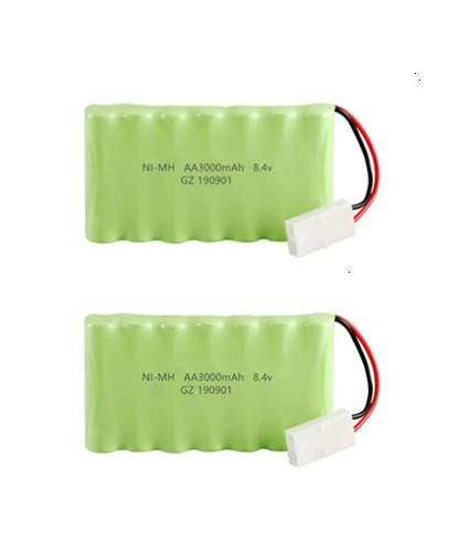 Модель M) Ni-CD 8,4 v 3000mah батарея+ USB зарядное устройство для Rc игрушки автомобиль Танк Поезд Робот Лодка пистолет AA 8,4 v перезаряжаемый аккумулятор - Цвет: Светло-желтый