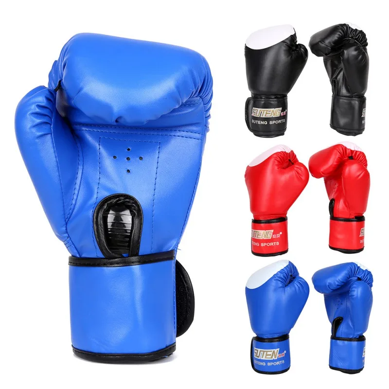 Перчатки для кикбоксинга мужчин женщин ПУ каратэ Муай Тай Guantes De Boxeo Free Fight MMA Sanda