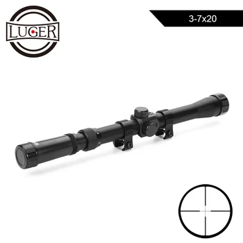 

3-7X20 Hunting Optics Scopes Telescopic Sniper Air Rifle Scope Tactical Riflescope 11mm Rail Mount for Airsoft Air Gun
