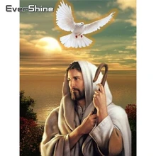 Evershine 5D алмазная картина Полная площадь рельефные икона Алмазная вышивка, портрет Иисуса бисером картина крестиком набор подарок