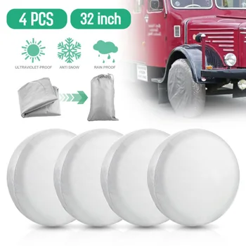 

Sun-proof Wheel Tire covers For RV Trailer Camper Truck Protector 4pcs
