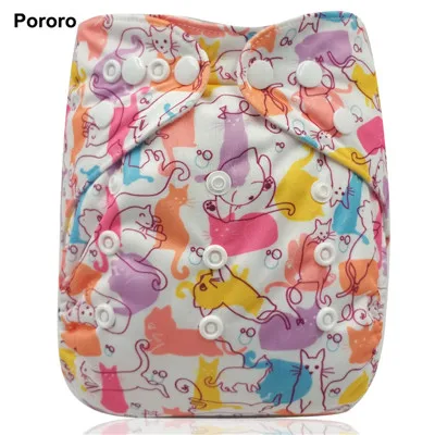 d12 Pororo брендовые 1 шт. водонепроницаемые детские подгузники с цифровой печатью одного размера, многоразовые детские подгузники по оптовой цене - Цвет: d12