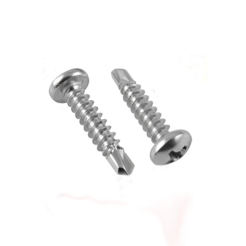100 Pieces 304 Stainless Steel DIN7504N ST3.5 ST3.9 Cross recessed pan head drilling screws with tapping screw thread