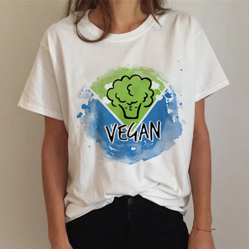 Новая футболка для веганов, Save Bees Harajuku, женская футболка Ullzang, футболка 90 s, футболка в Корейском стиле, Забавные футболки с героями мультфильмов для женщин - Цвет: 3203