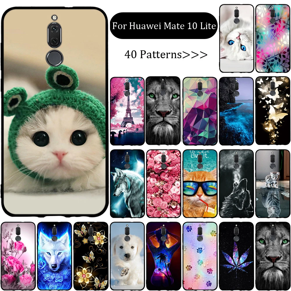 

Funda For Huawei Mate 10 Lite Case Silicone Back Cover for Huawei Nova 9i Case Cover Capa Coque Funda for Huawei Nova 2i Cover