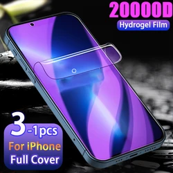 Ultra - Clear Hydrogel Screen Protector Film - Premium iPhone Protection, Pack of 3 - 1 Pieces Flim (For iPhone 15Pro Max)